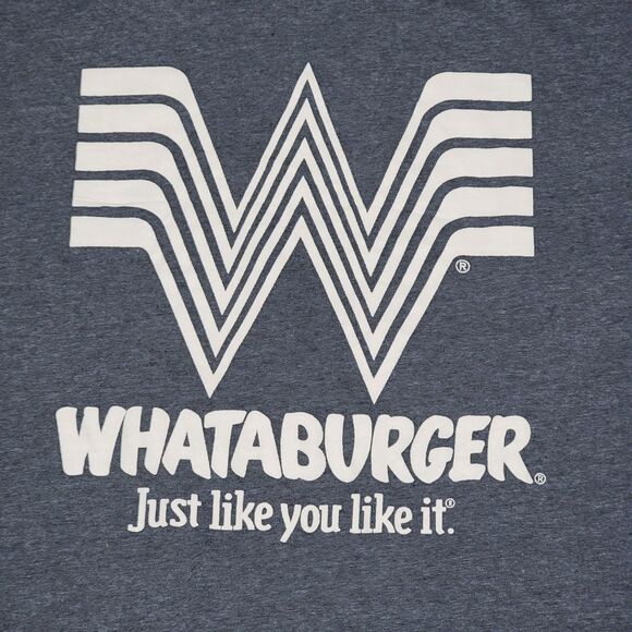 Whataburger LS Dark Grey Unisex Tee "Just Like You Like It" - Size Small - Picture 2 of 4